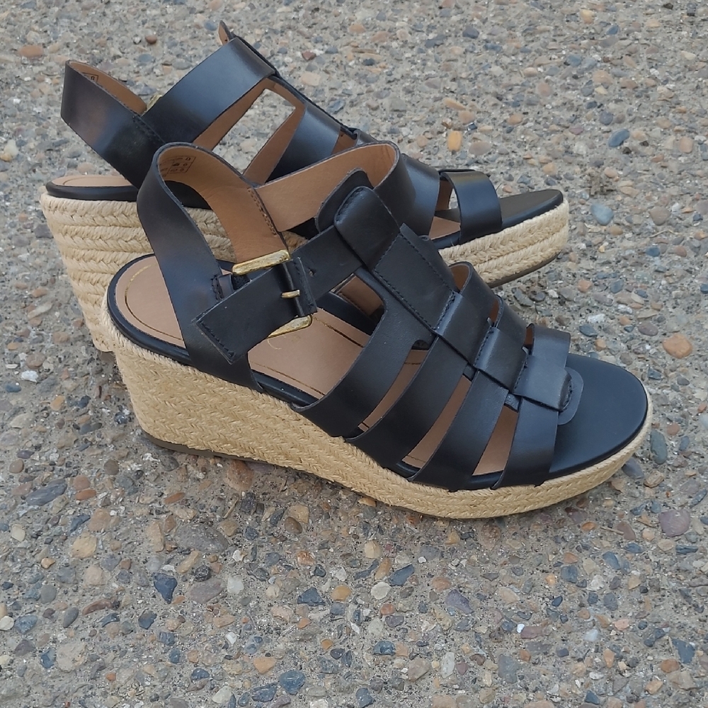 VNWOT Vonic Capri Jaylah Woven Espadrille Wedge Platform Comfort Shoe, Sandals